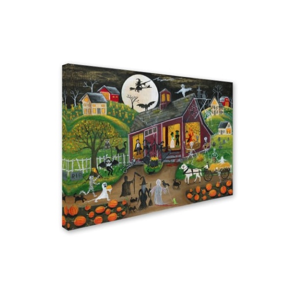 Cheryl Bartley 'Ho Down Barn Dance Halloween' Canvas Art,24x32